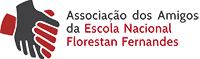 Banner da Associação dos Amigos da Escola Nacional Florestan Fernandes